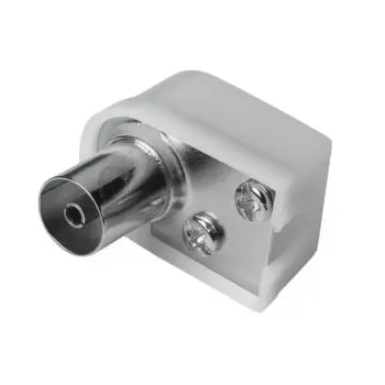 Hama Spina antenna angolare F, 6 mm, 75 Ohms, avvitabile