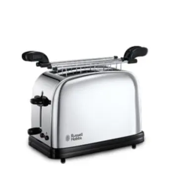 Russell Hobbs 23310-57 tostapane 2 fetta/e Nero, Argento