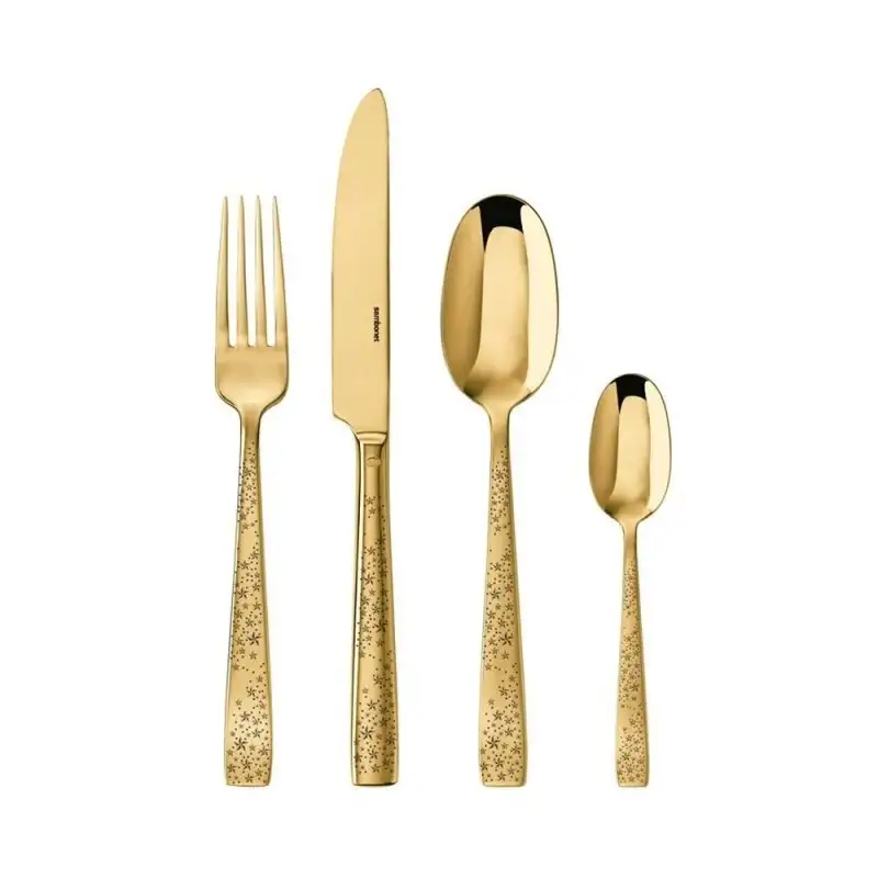Sambonet Set Posate Cometa PVD Gold 24 pezzi