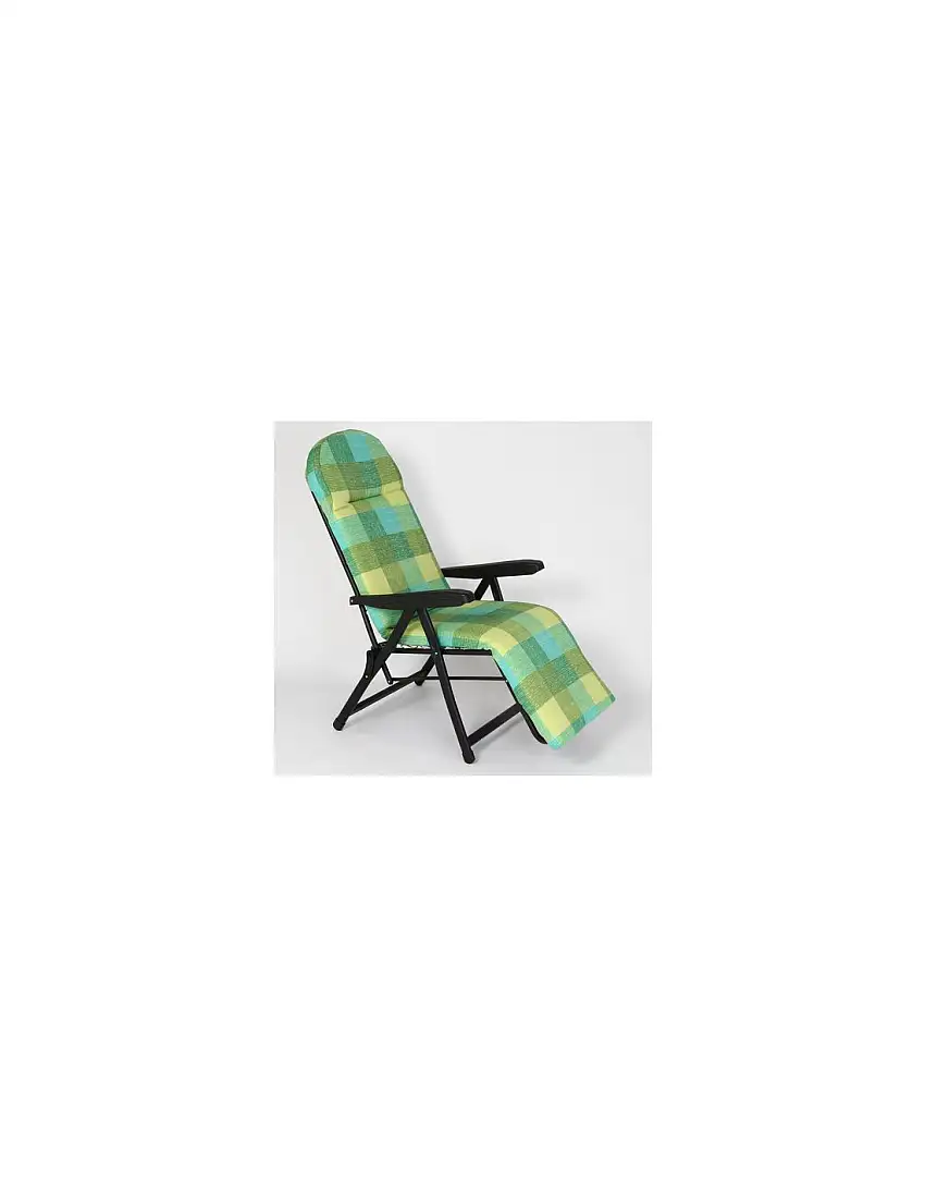 Sedia sdraio con poggiapiedi S79RON RODI Verde