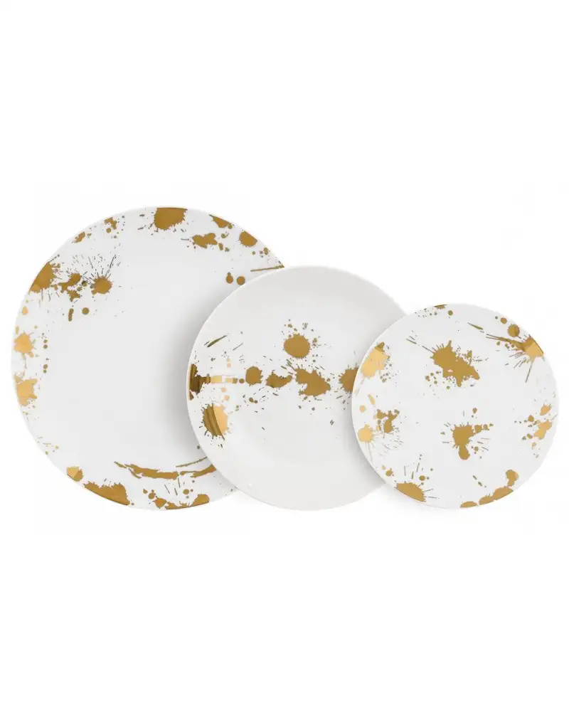 Servizio tavola 18 pezzi Cannella oro Villa Altachiara