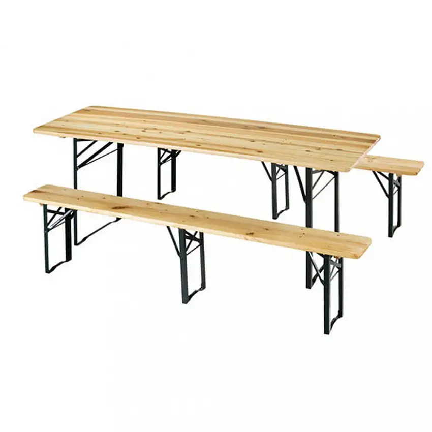 Set Birreria 220x70 con Panca a 3 Gambe: Robustezza e Praticità per Eventi e Spazi Esterni