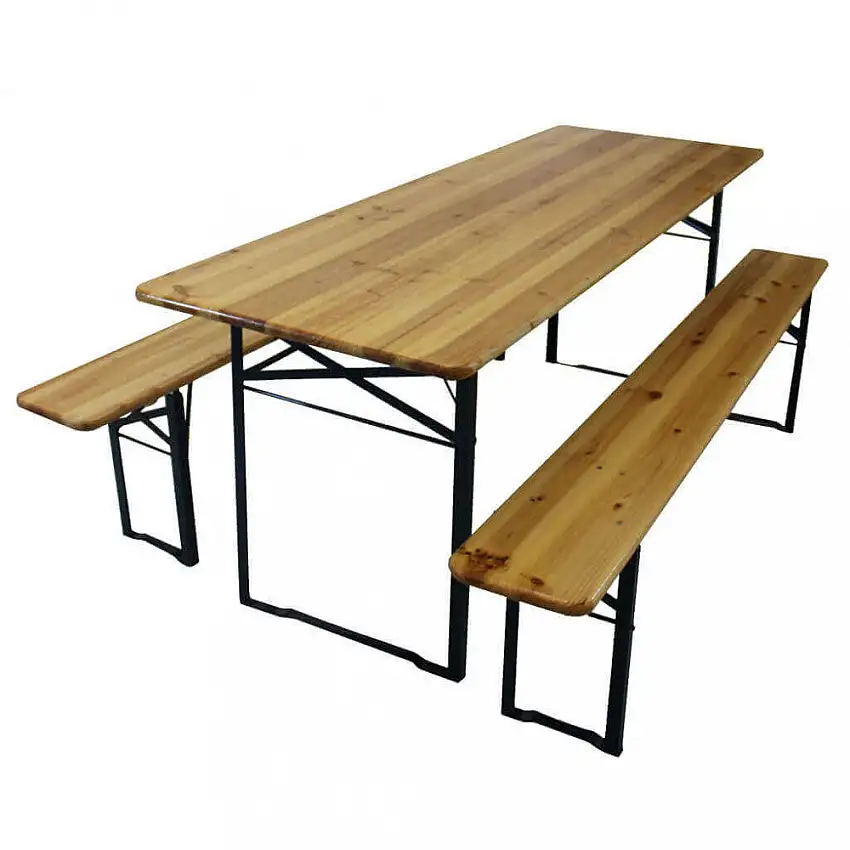 Set Birreria 220x80: Convivialità e Robustezza per i Tuoi Momenti all'Aperto