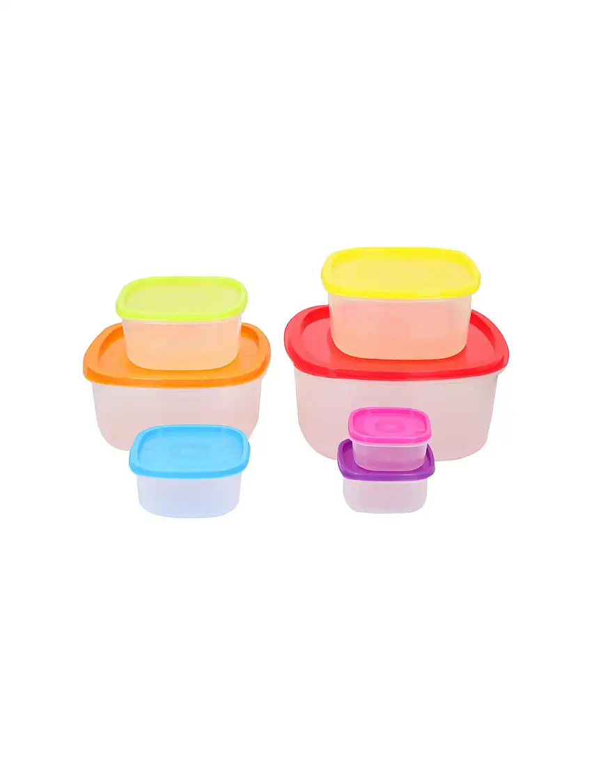 Set of 7 food storage containers