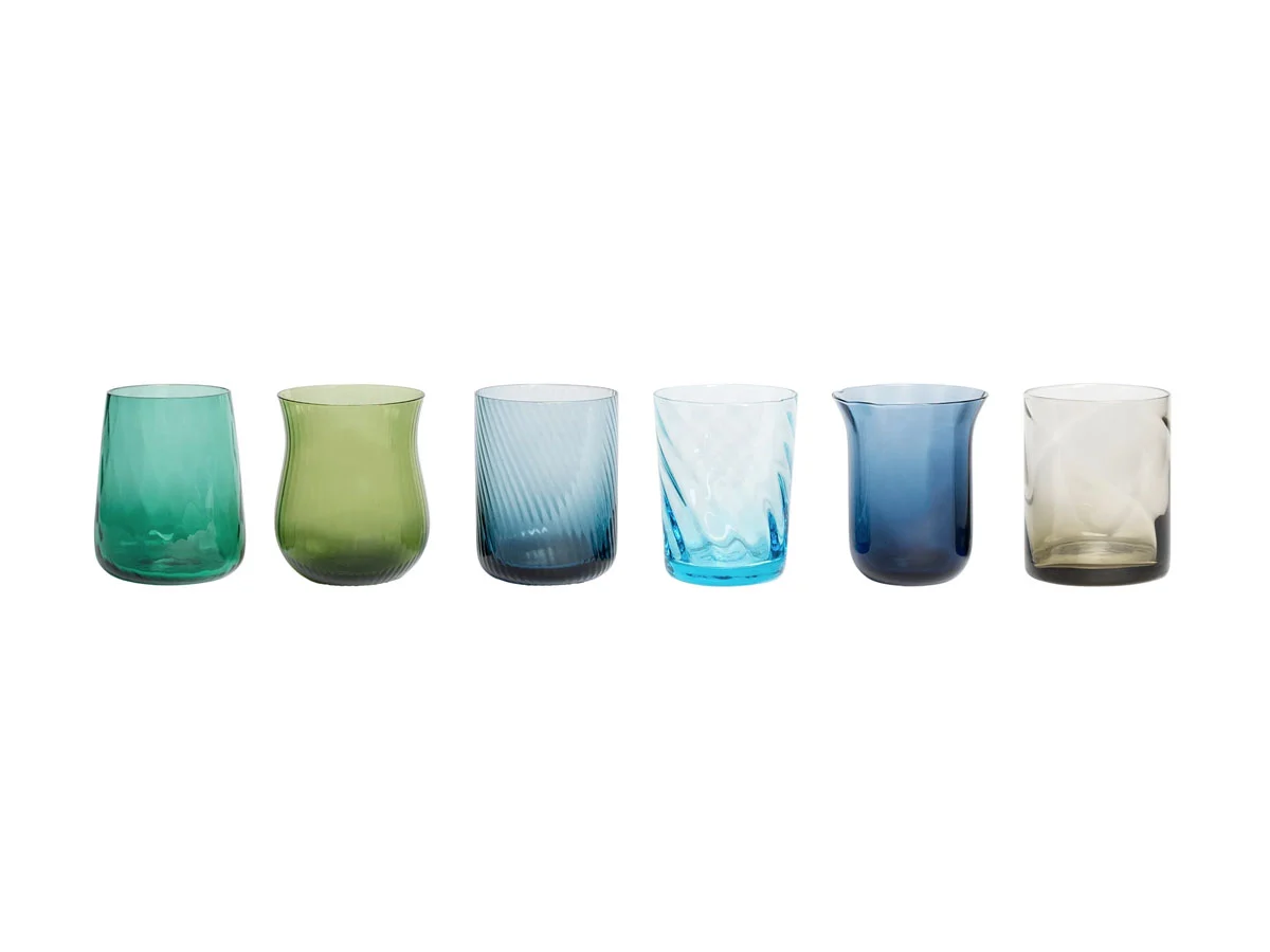Bitossi Home Set 6 Tumbler Assortiti Nuance Blu/Verde