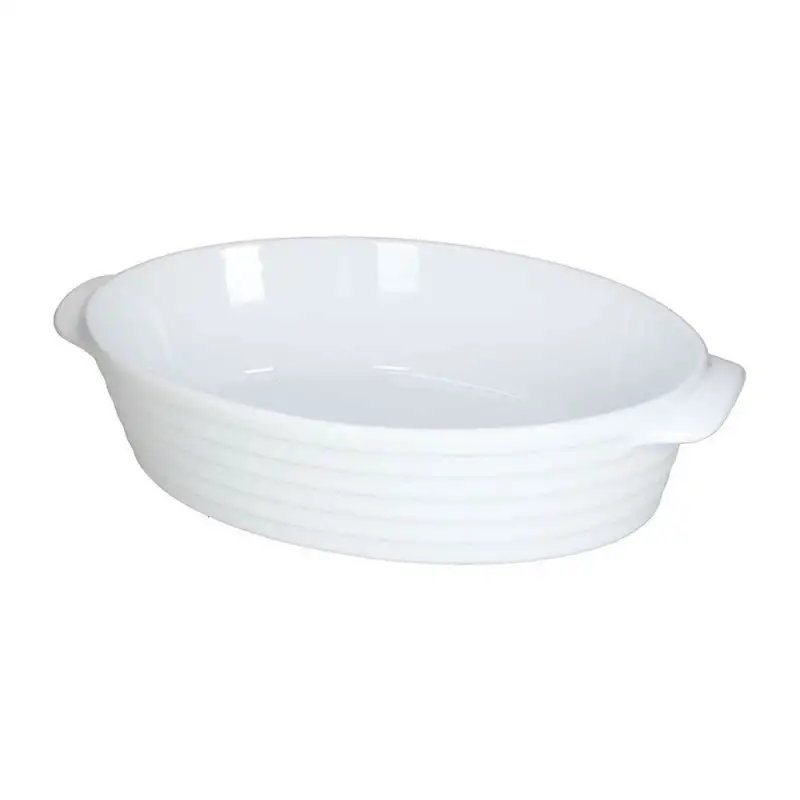 Tognana pirofila ovale Rings bianco 34x22cm