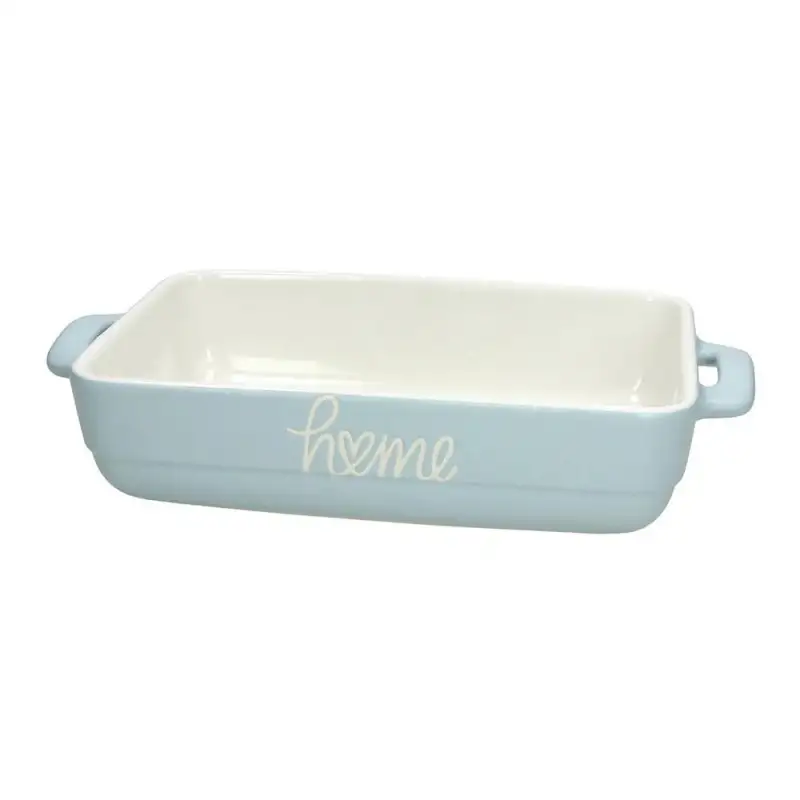 Tognana pirofila rettangolare Bistro azzurra - Linea Blossom 32x18cm