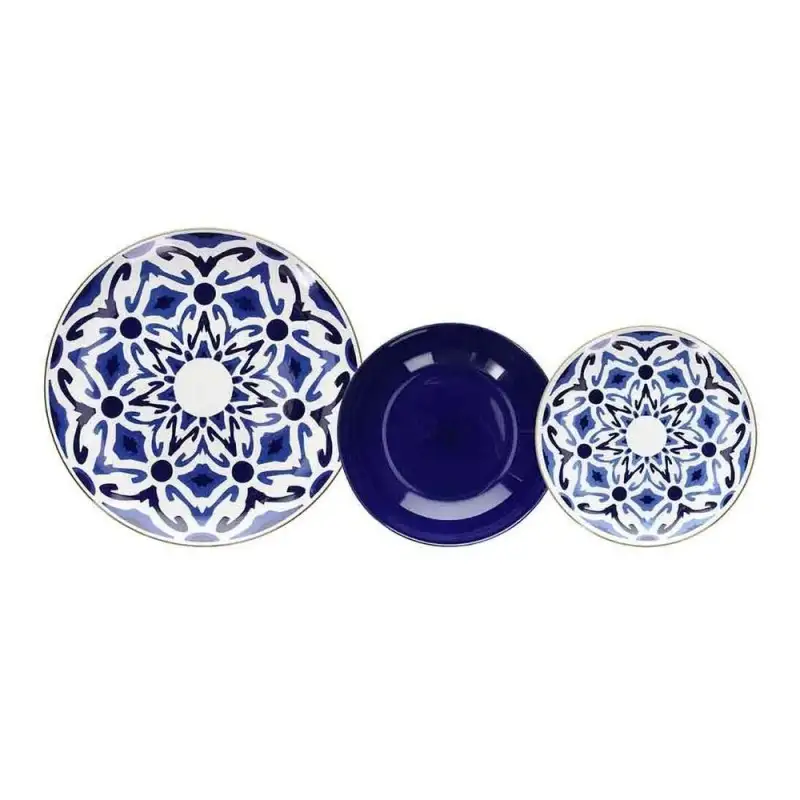 Tognana set 18 piatti Shadow Moon blu