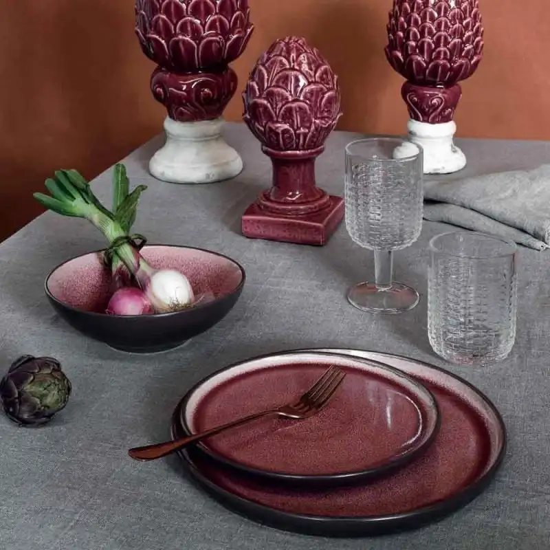 Tognana set 6 bicchieri acqua Lara intrecci trasparenti