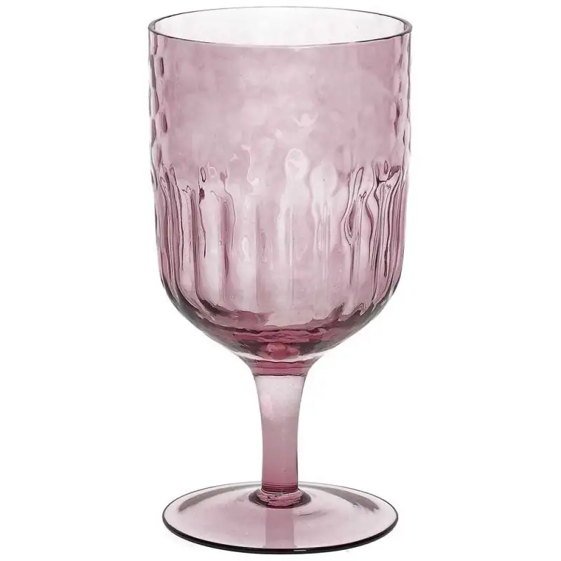 Tognana Set 6 Calici Ametista Vetro Rosa