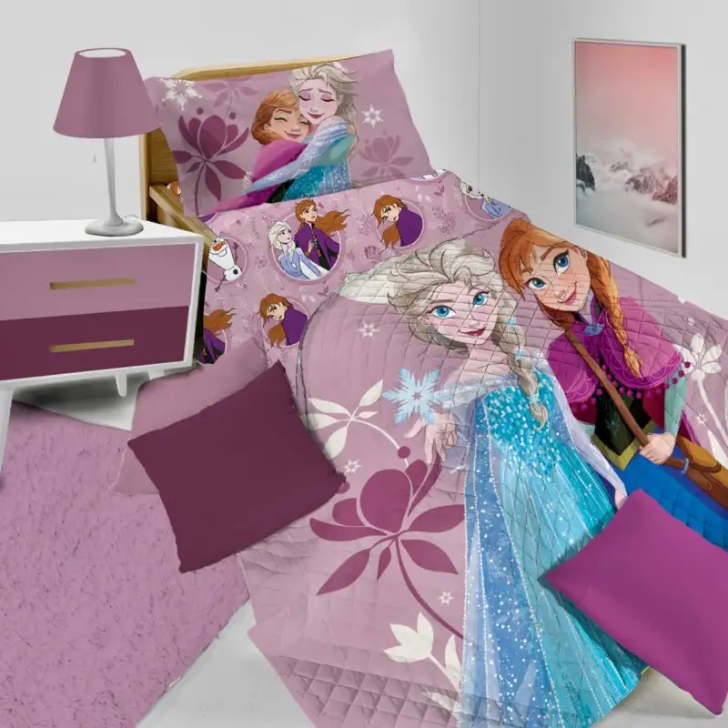 Trapuntino Copriletto Singolo Frozen Disney