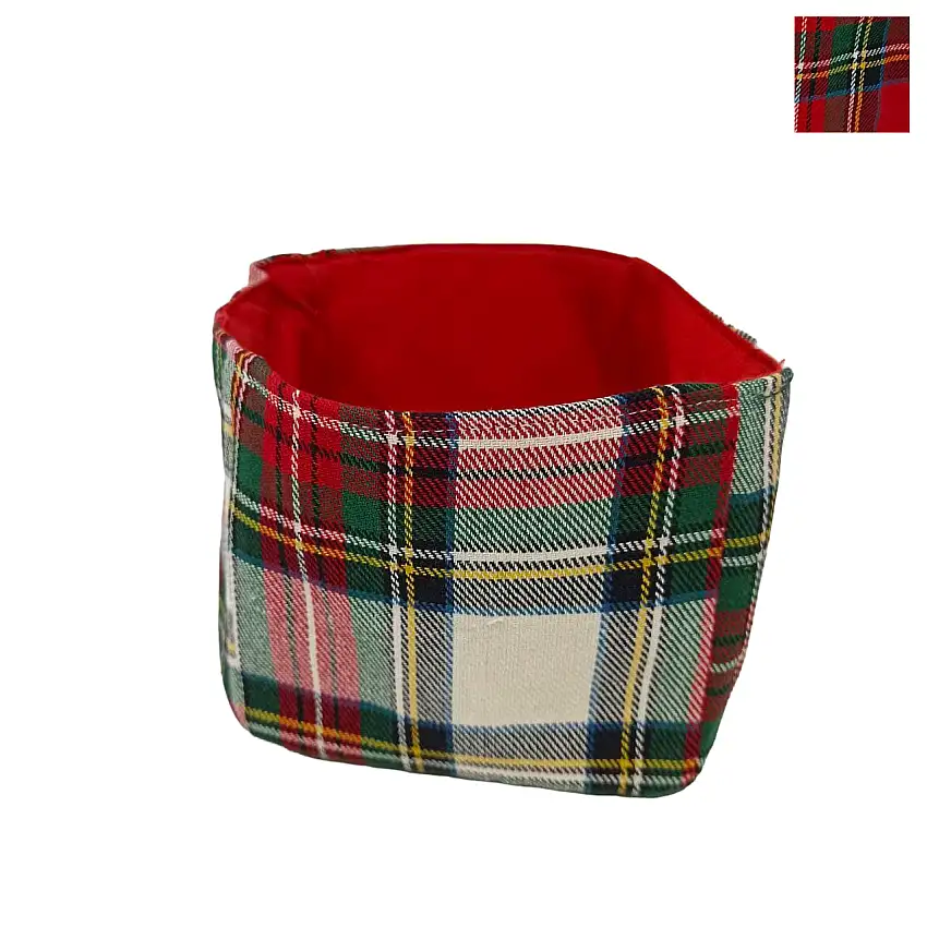 Portapane TARTAN By Preziosa Luxury Home (Natale)