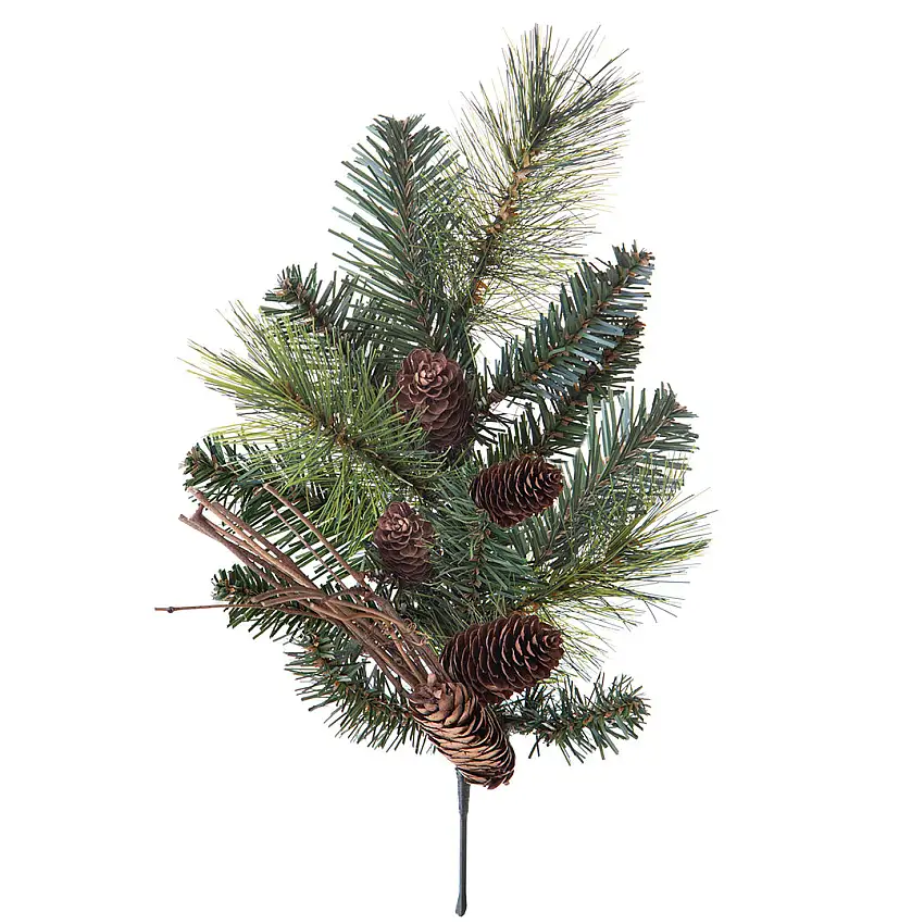 6 Pezzi • Pino con pigne 21 tips • 68 cm